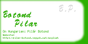 botond pilar business card